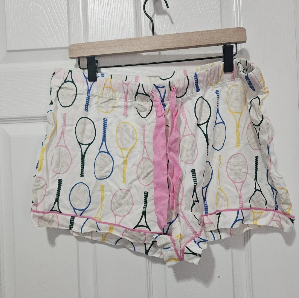 Katie Kime Tennis Time Pajama Set Shorts XL - Picture 6 of 6